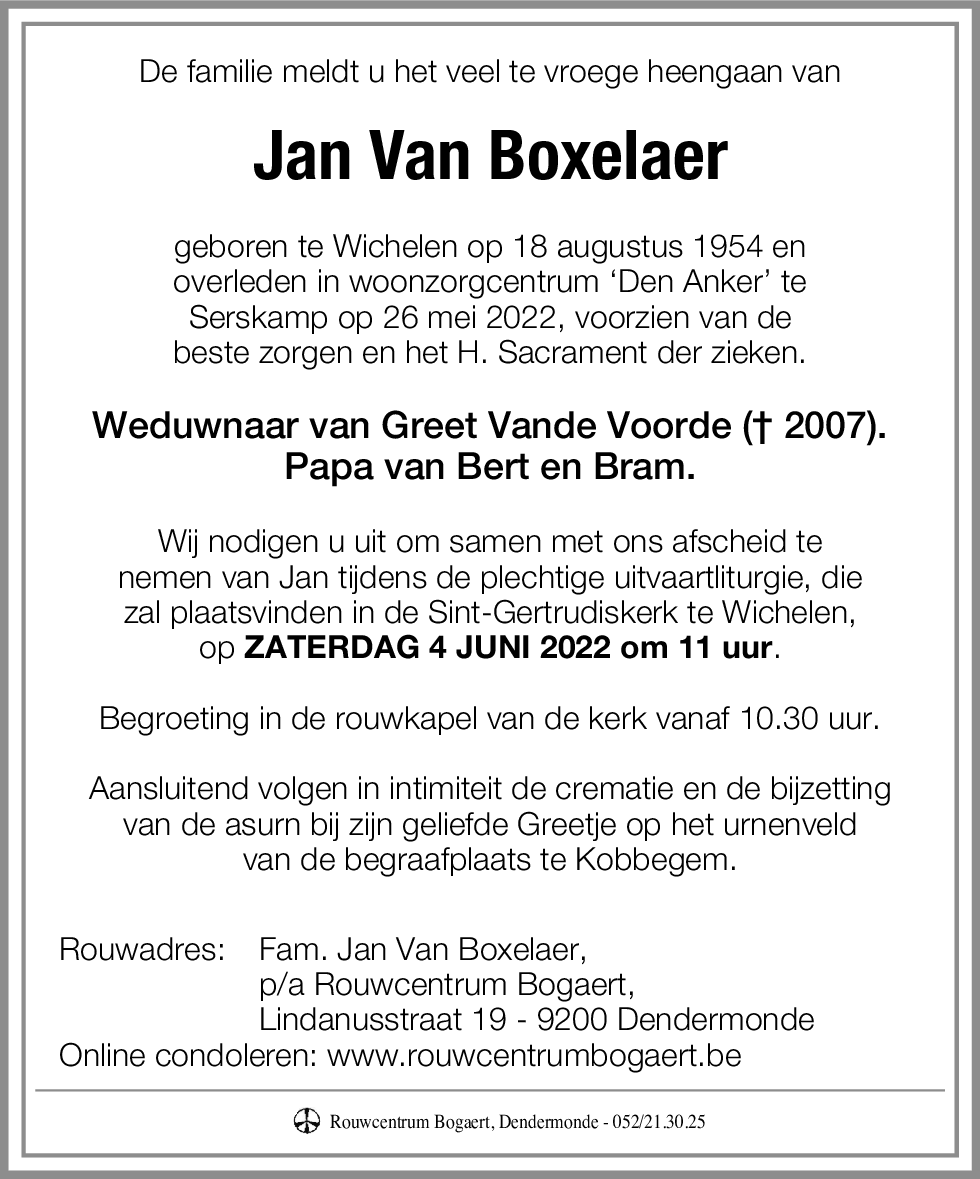 Jan Van Boxelaer