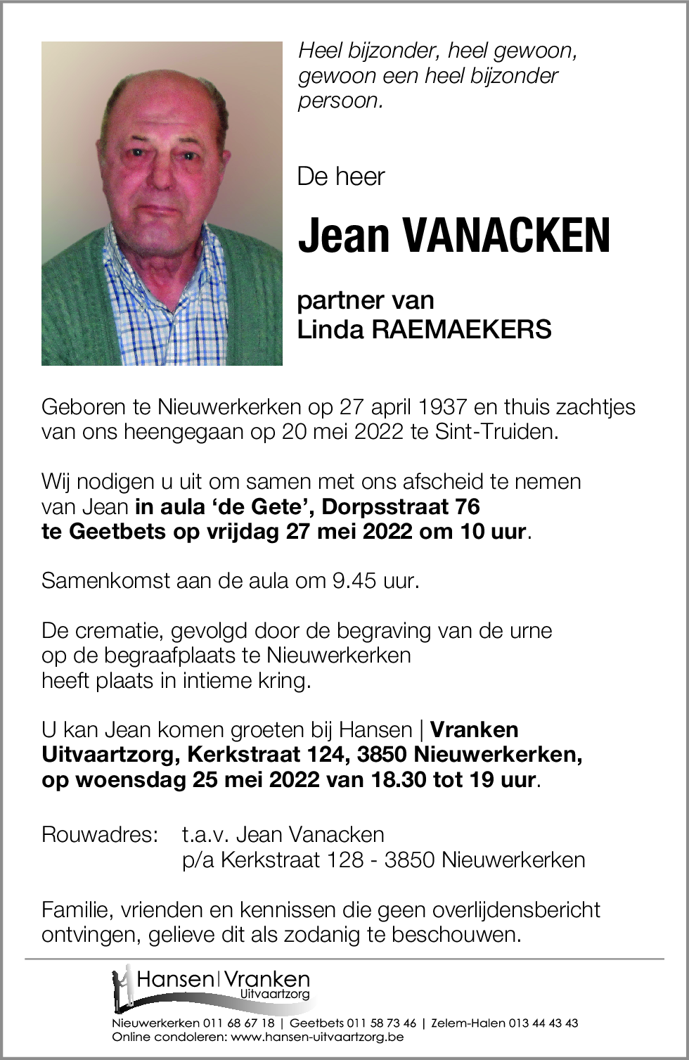 Jean VANACKEN