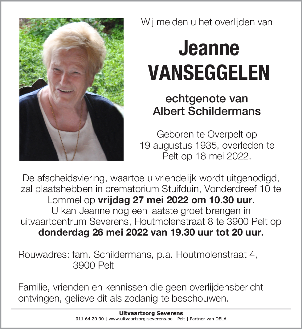Jeanne Vanseggelen