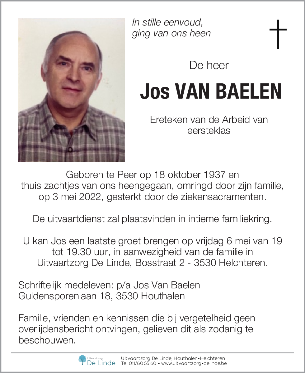 Jos Van Baelen