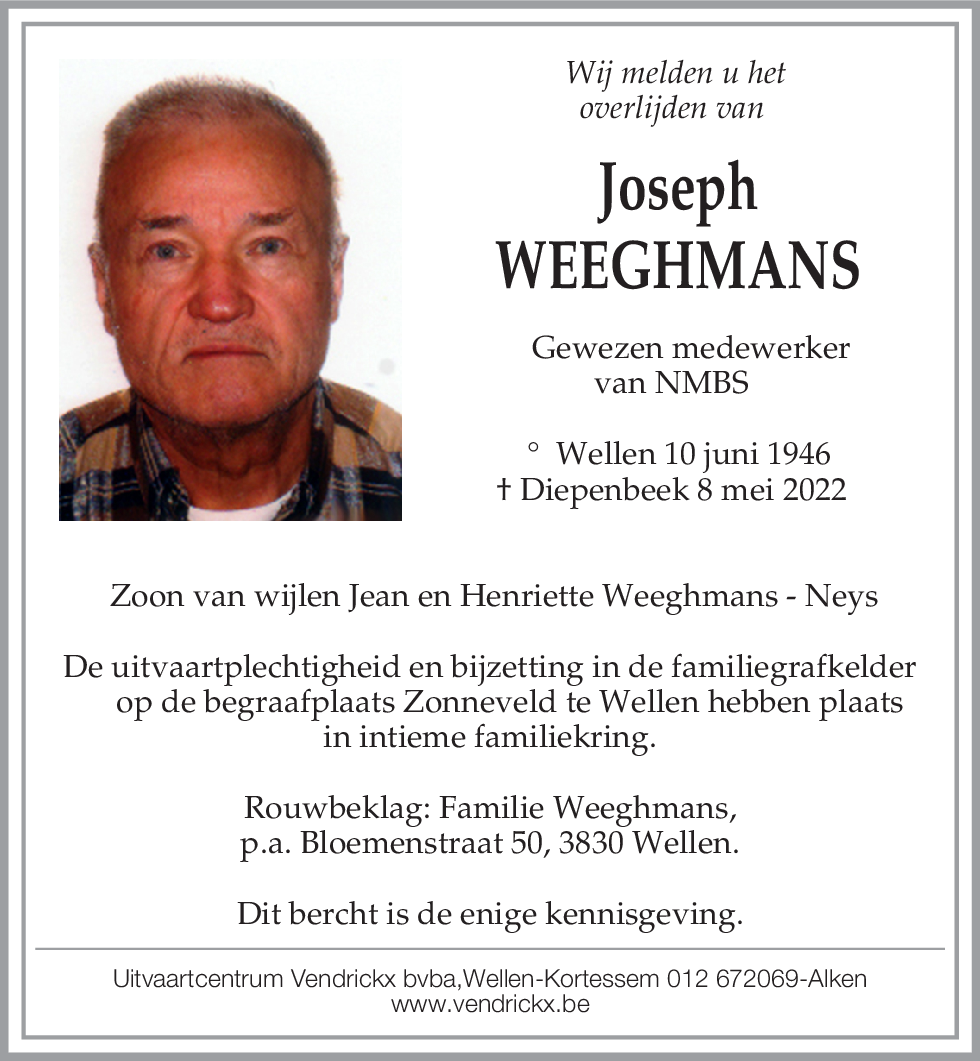 Joseph Weeghmans