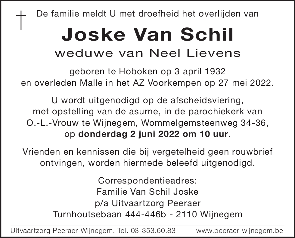 Maria Josephina Van Schil