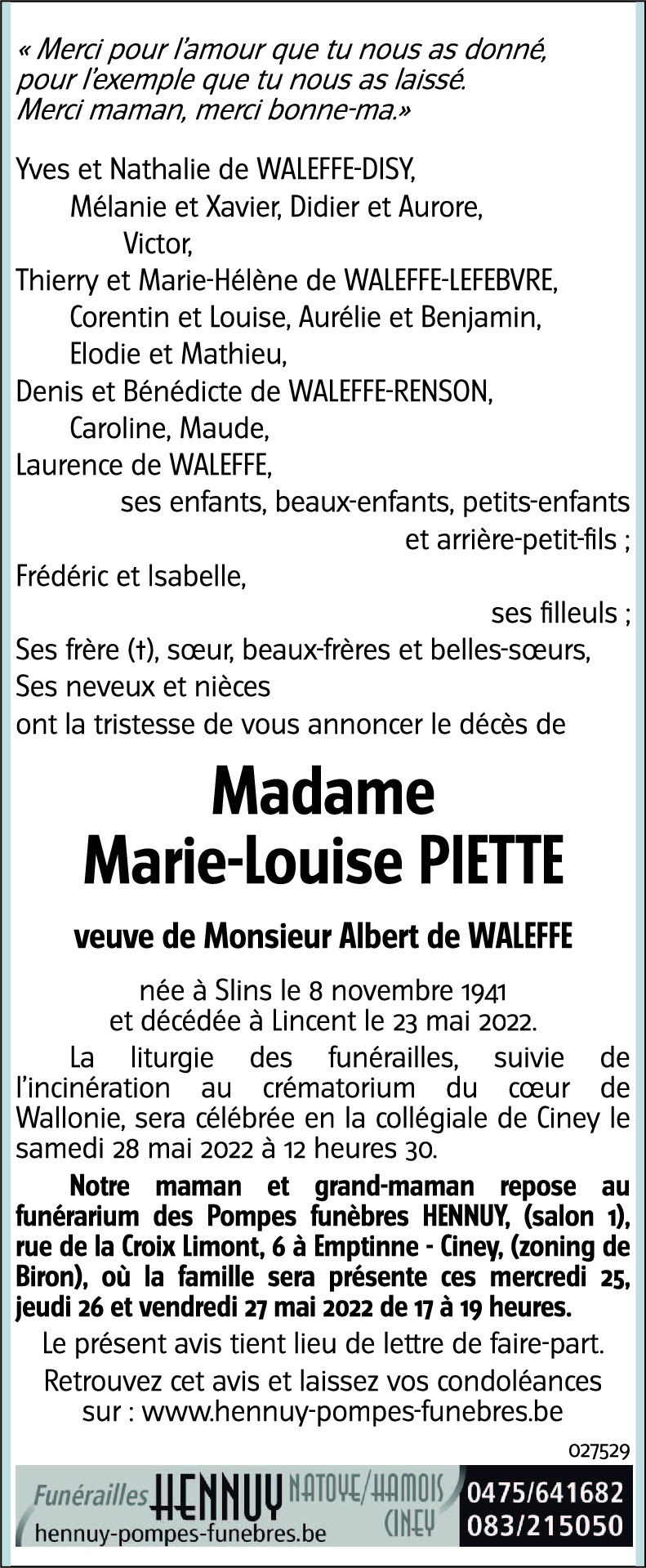 Marie-Louise PIETTE