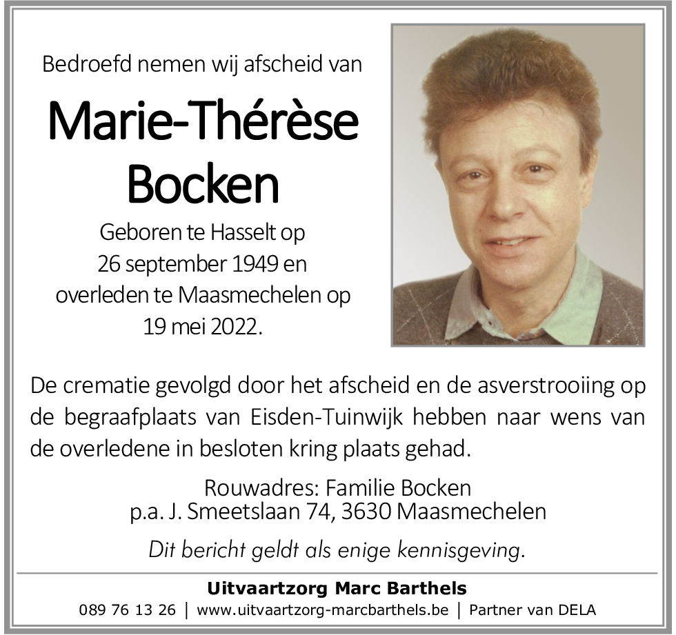 Marie-Thérèse Bocken