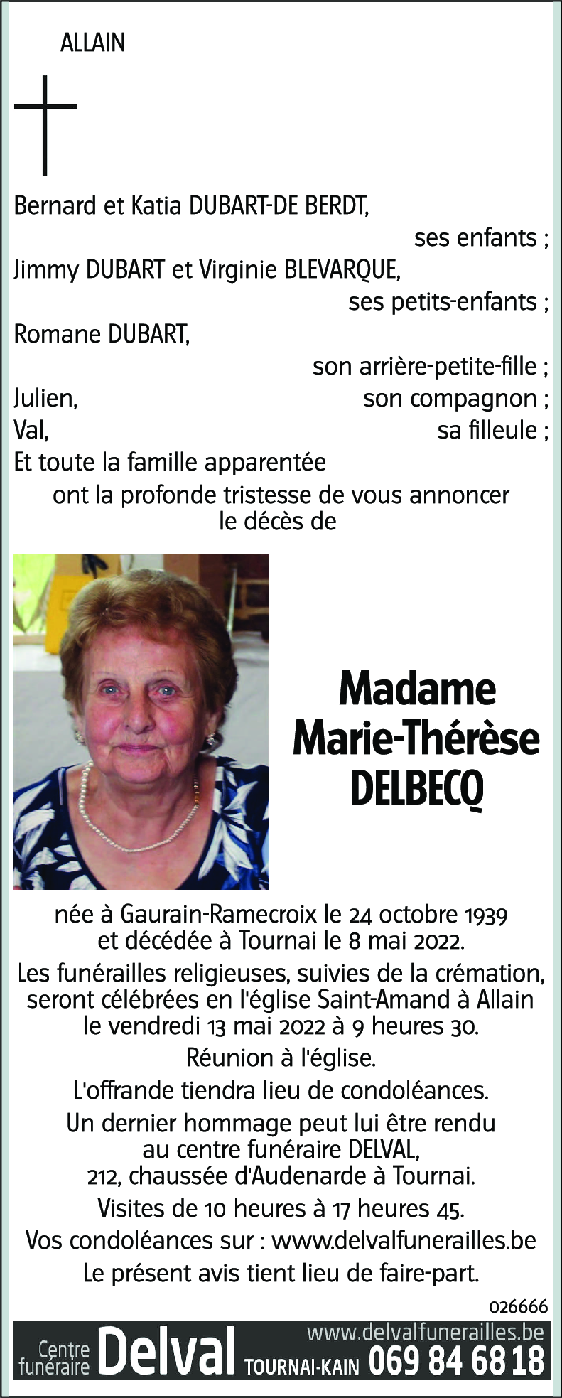 Marie-Thérèse DELBECQ