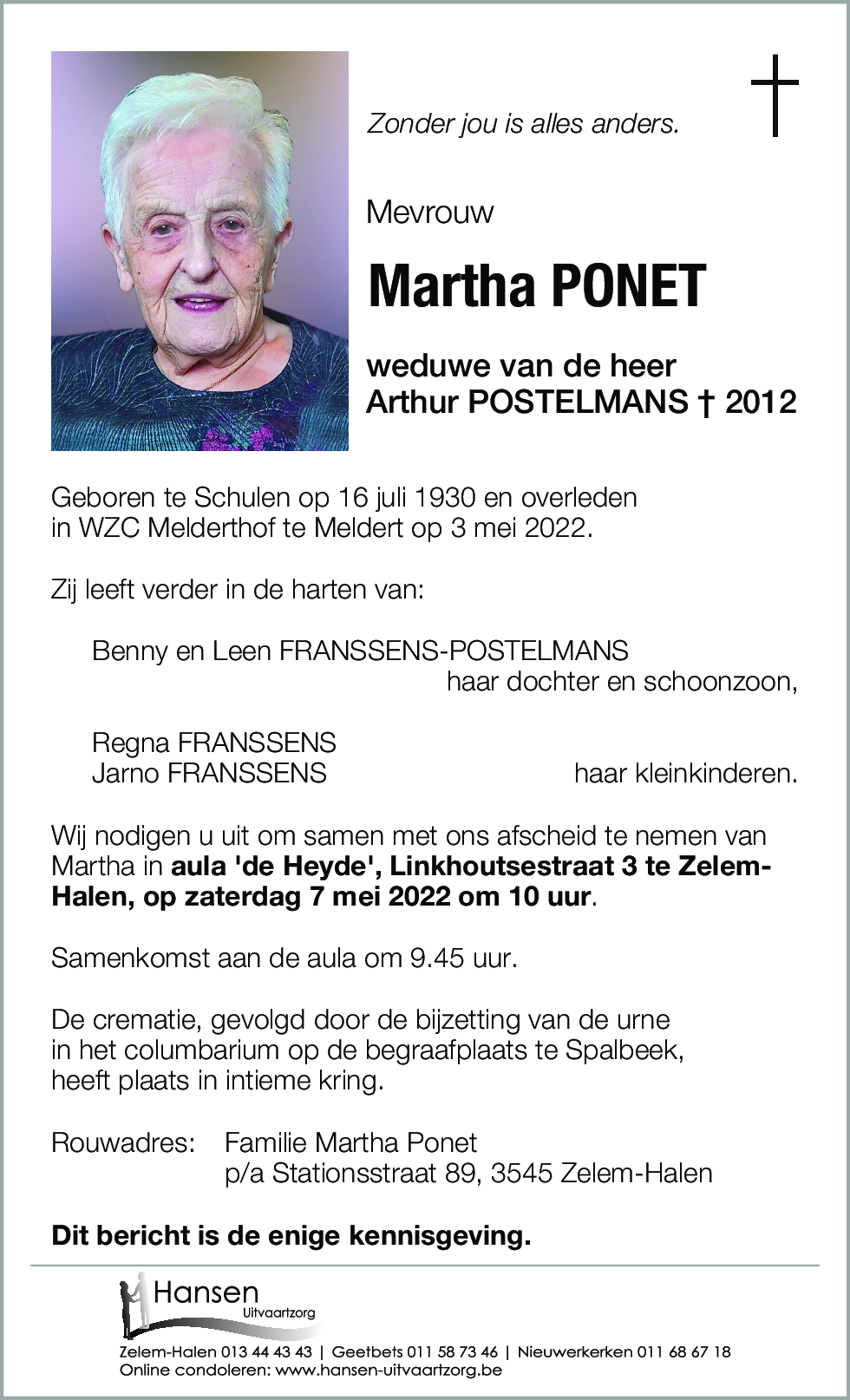 Martha PONET