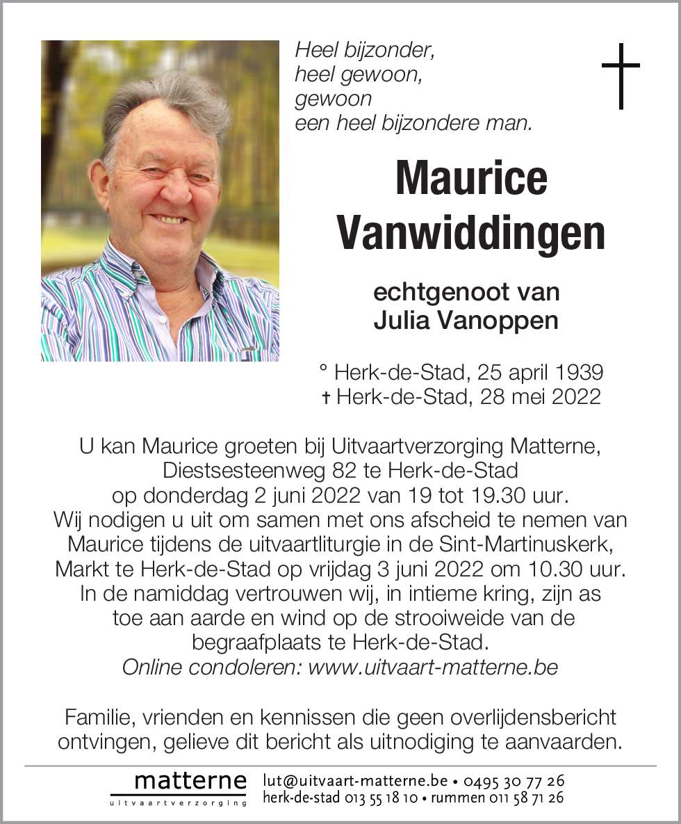 Maurice Vanwiddingen