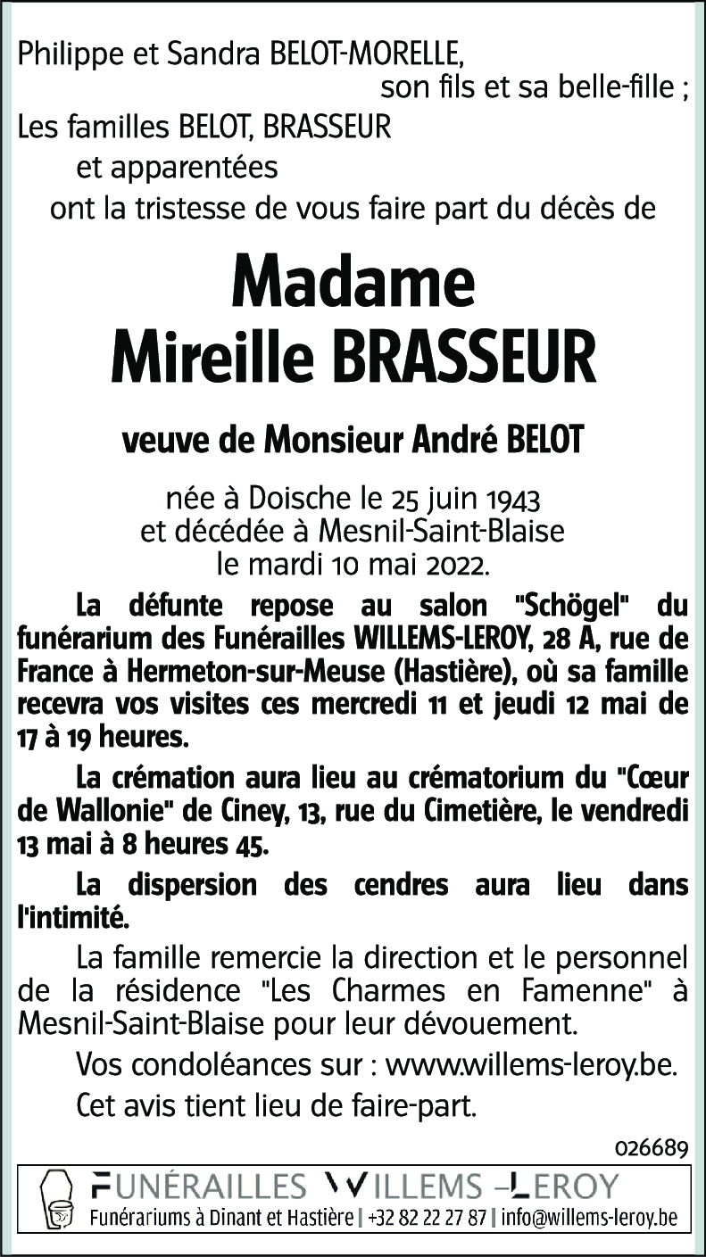 Mireille BRASSEUR