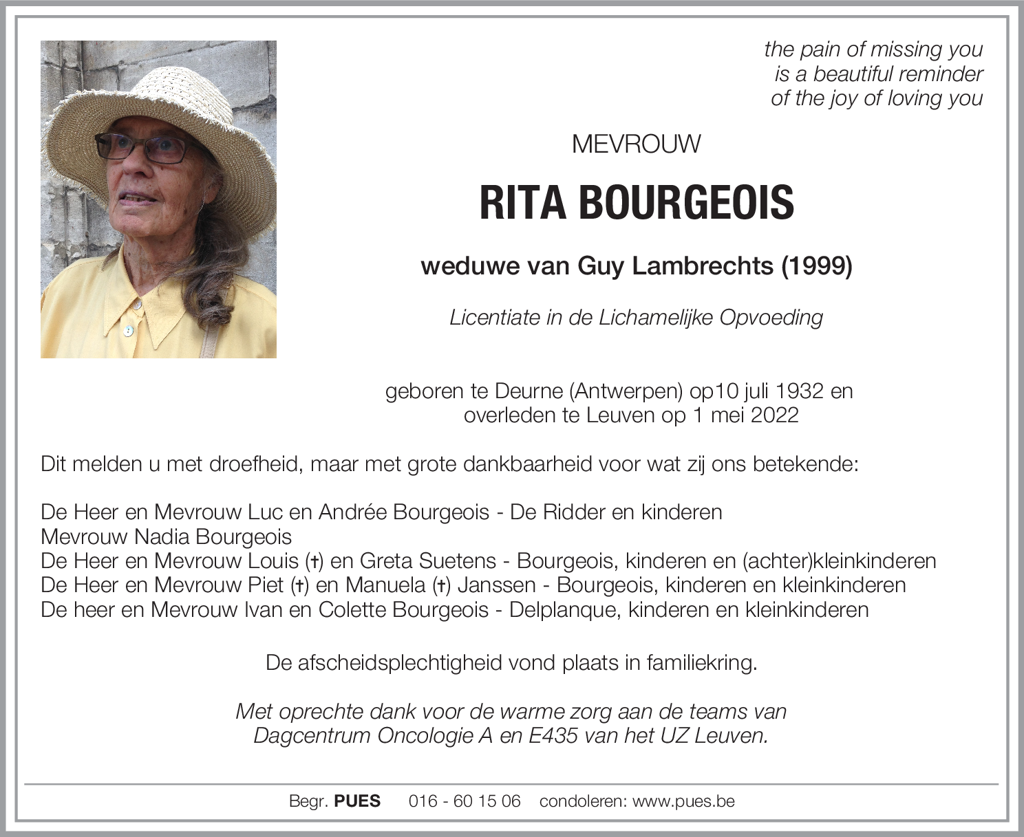 RITA BOURGEOIS