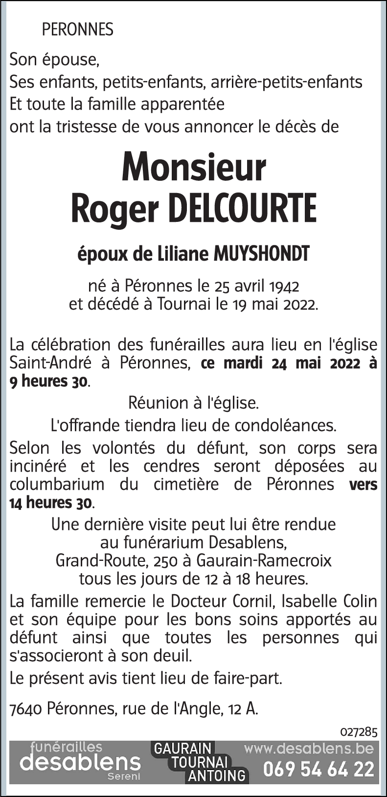 Roger DELCOURTE