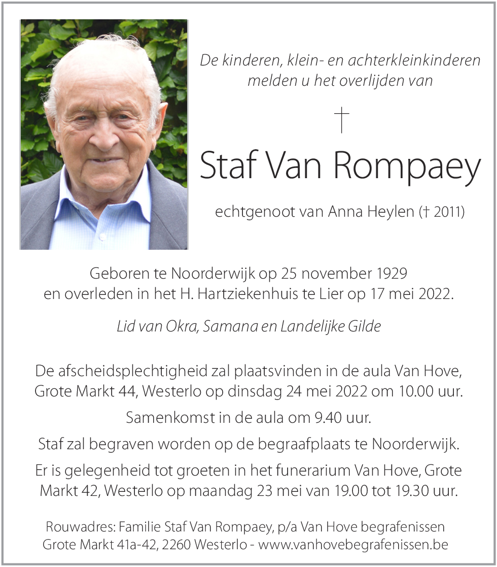 Staf Van Rompaey