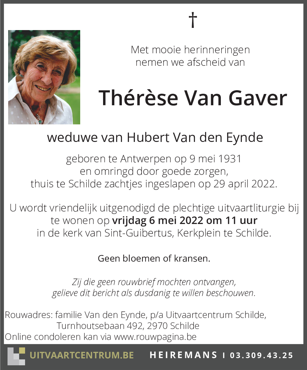 Thérèse Van Gaver