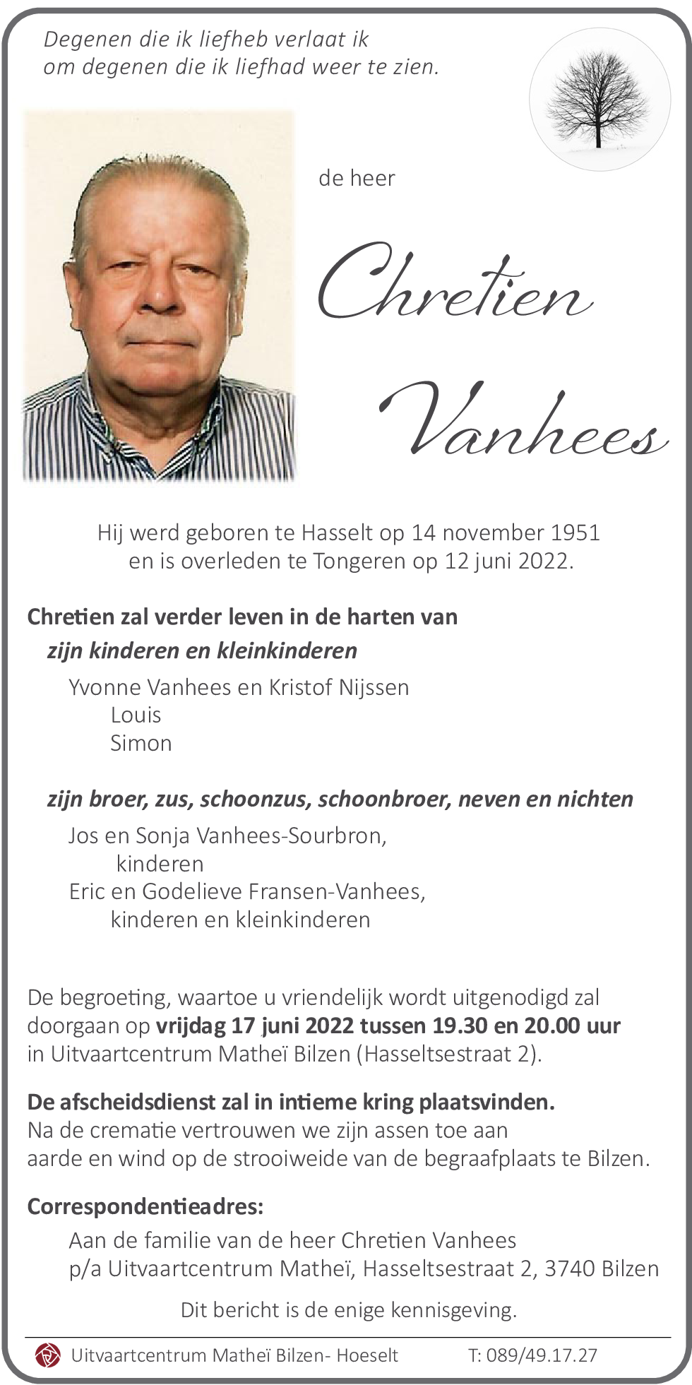 Chretien Vanhees