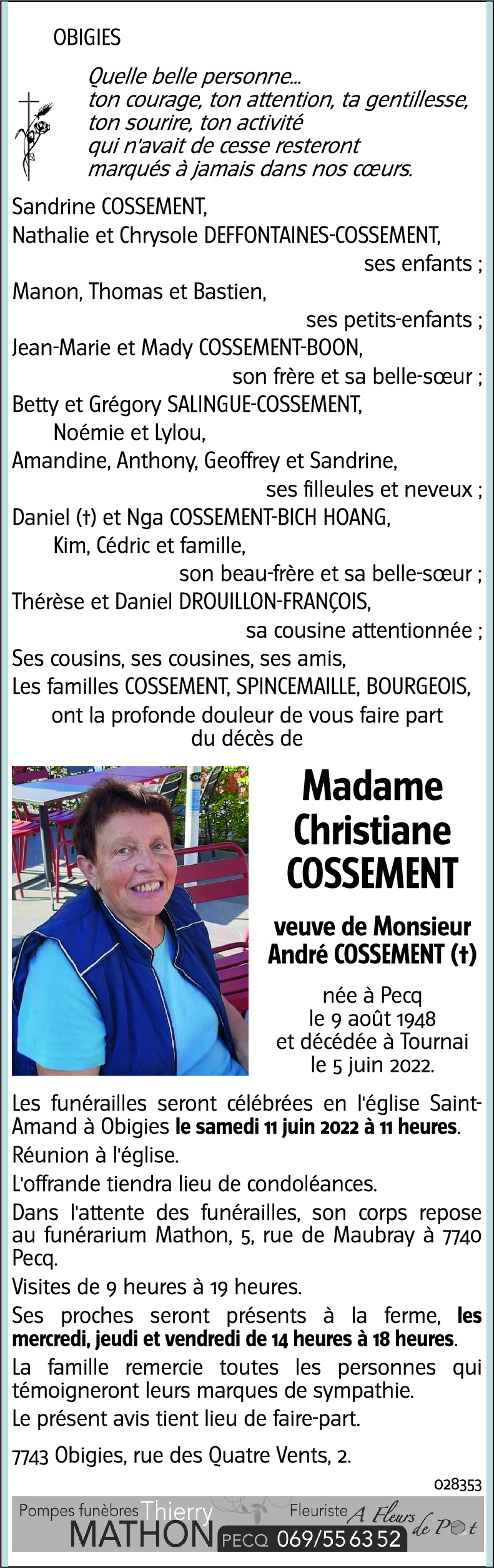 Christiane COSSEMENT