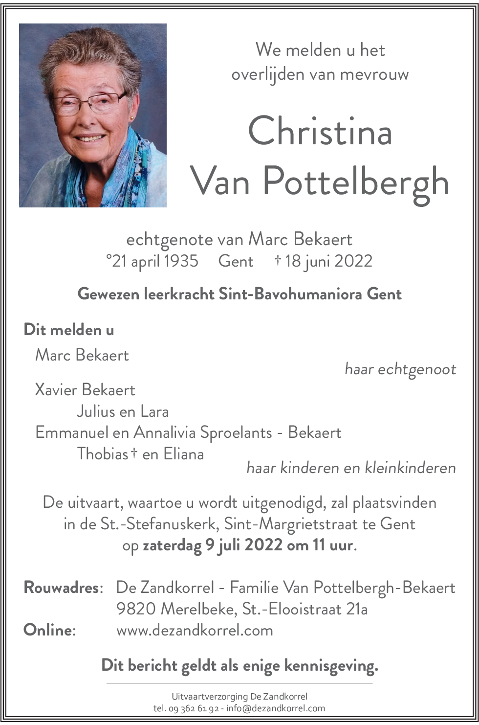 Christina Van Pottelbergh