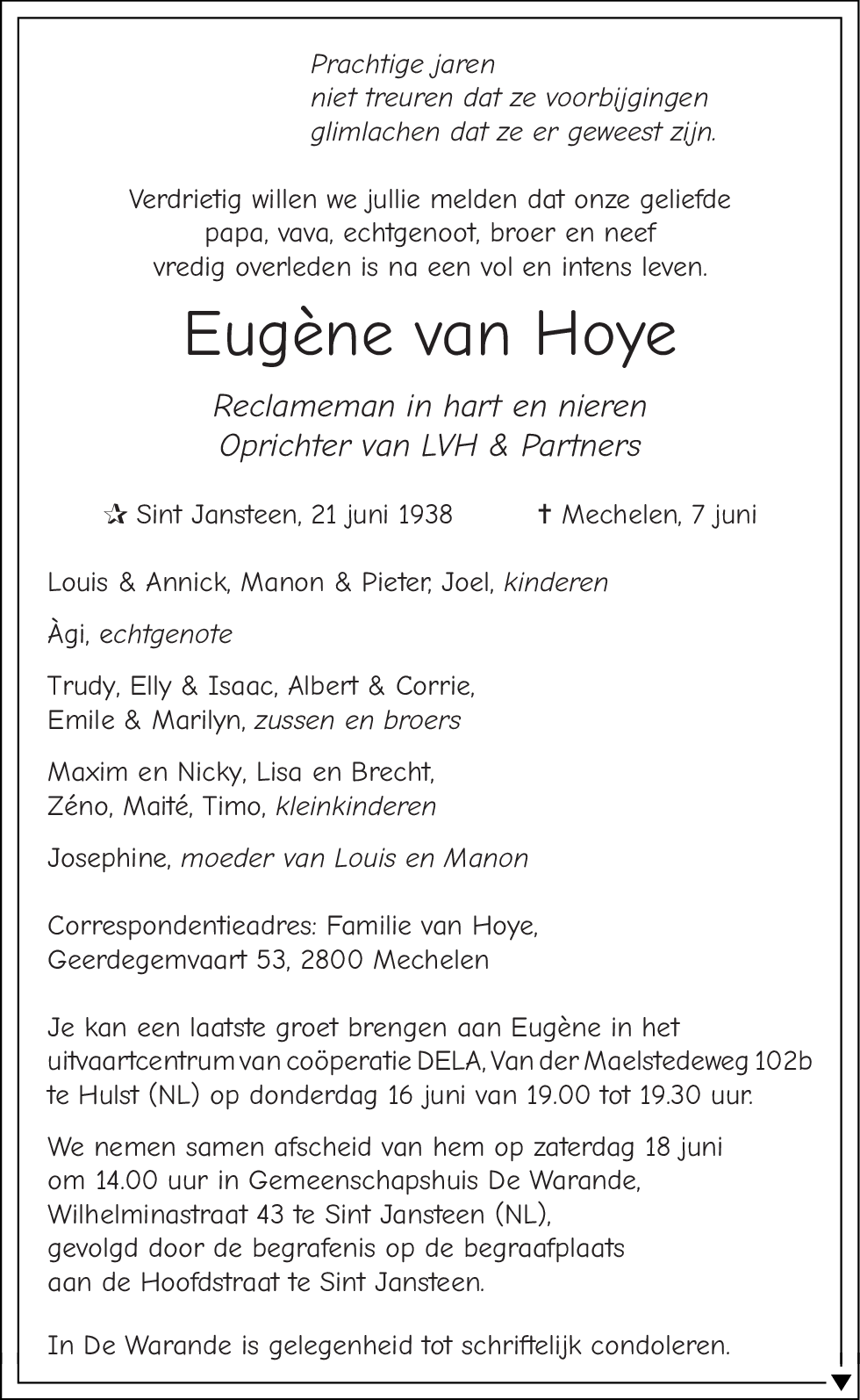 Eugène van Hoye