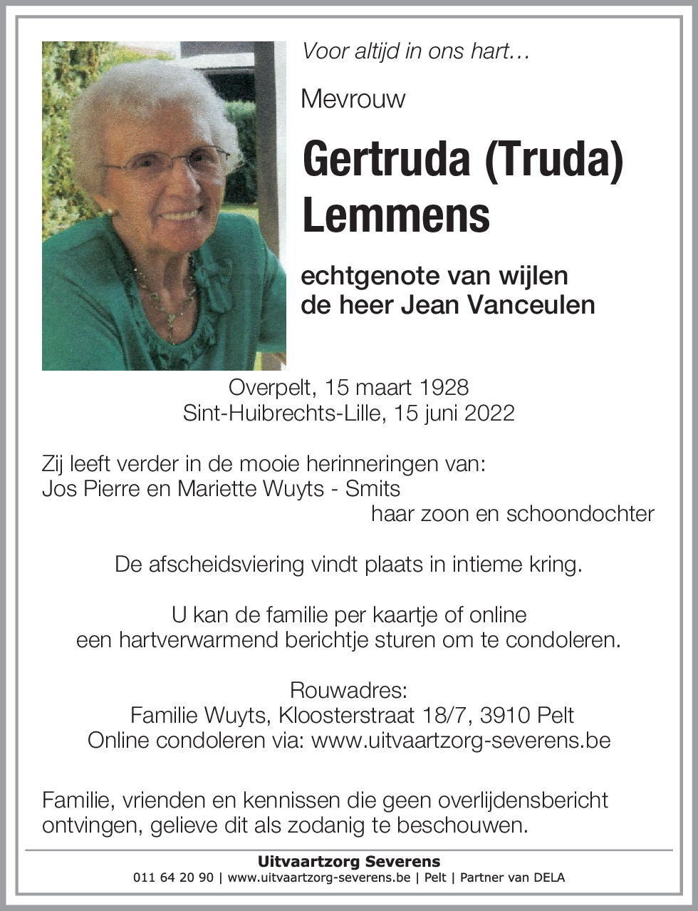 Gertruda Lemmens