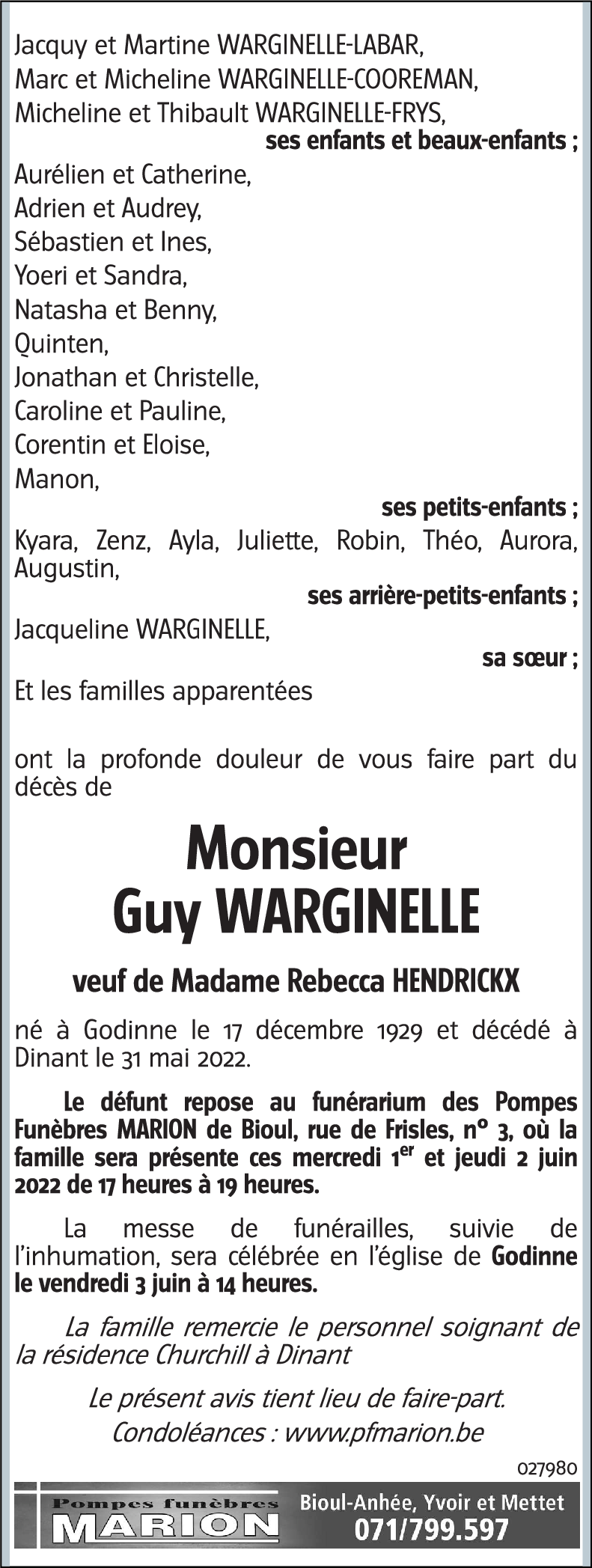 Guy WARGINELLE