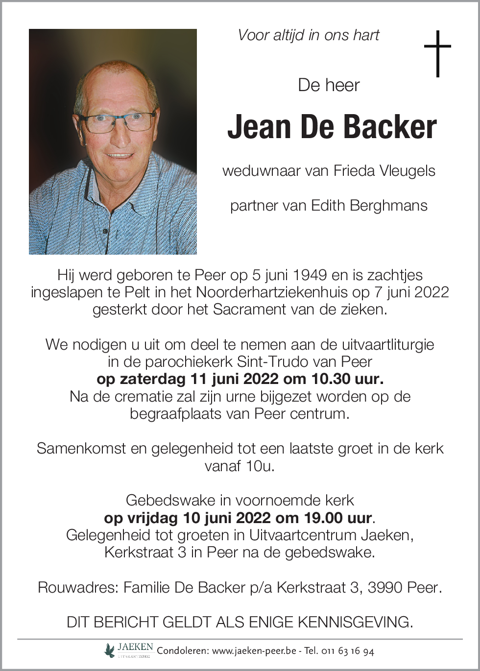 Jean De Backer