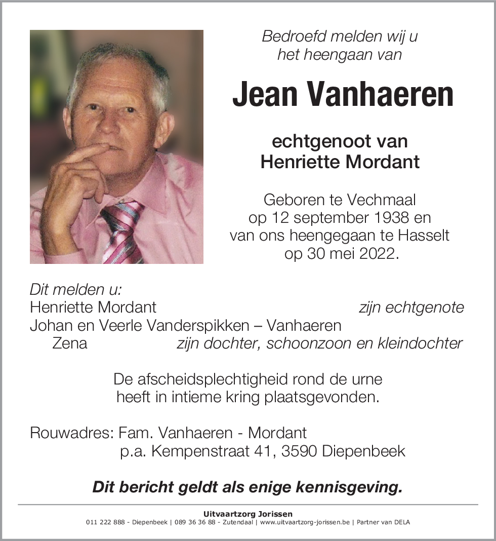 Jean Vanhaeren