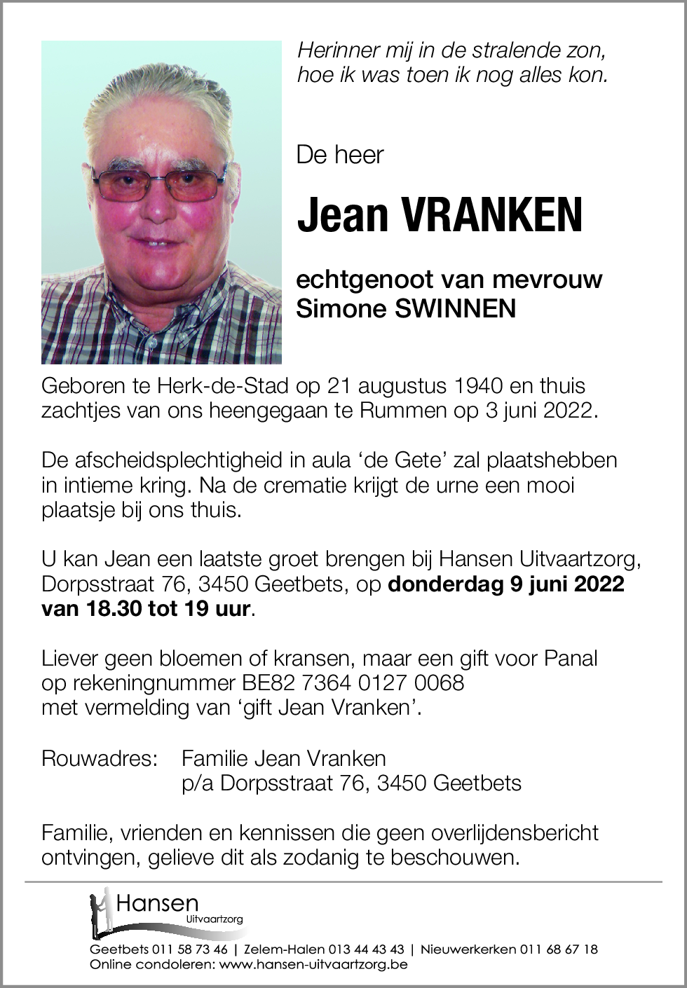 Jean VRANKEN