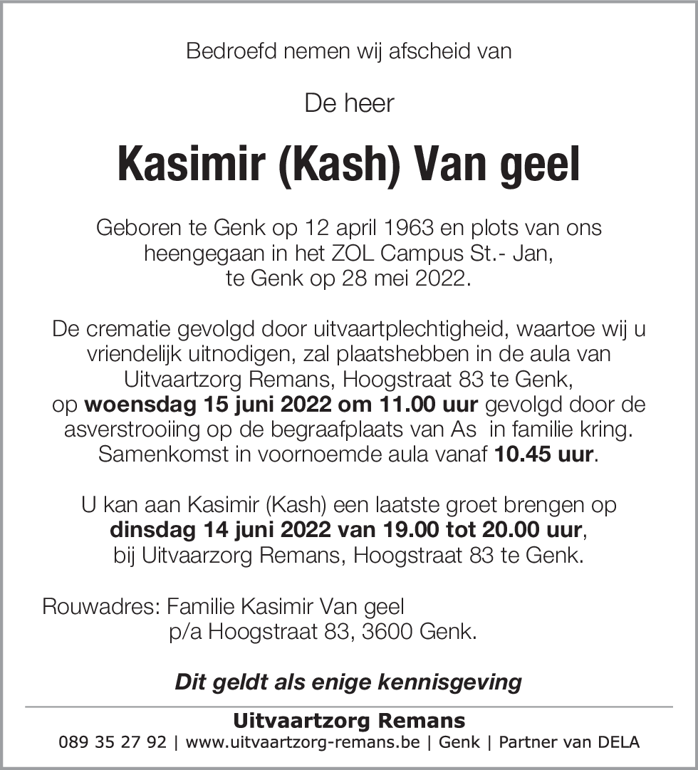 Kasimir Van geel