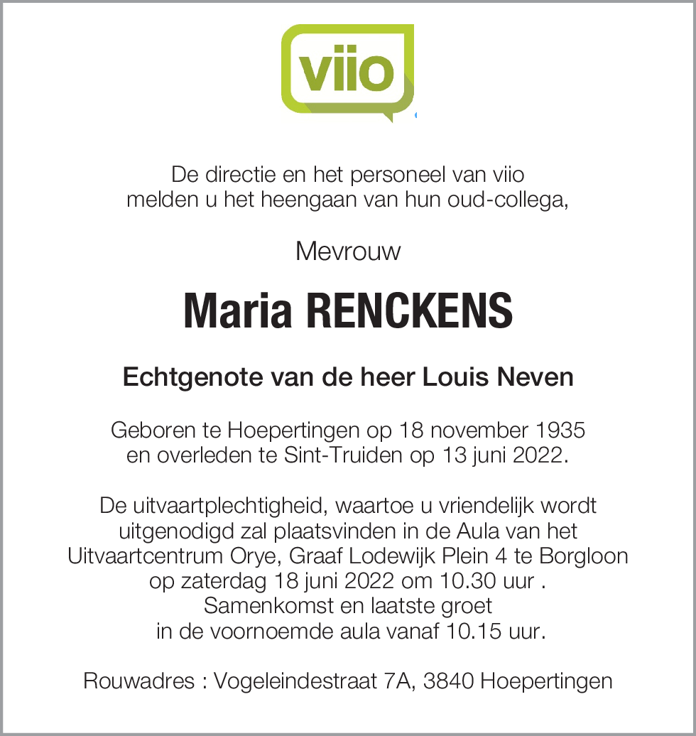 Maria Renckens