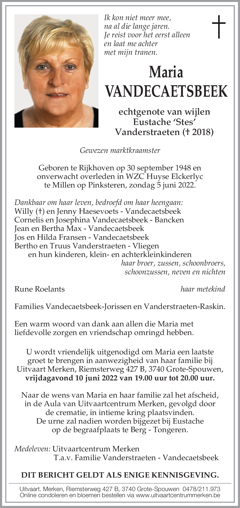 Maria Vandecaetsbeek