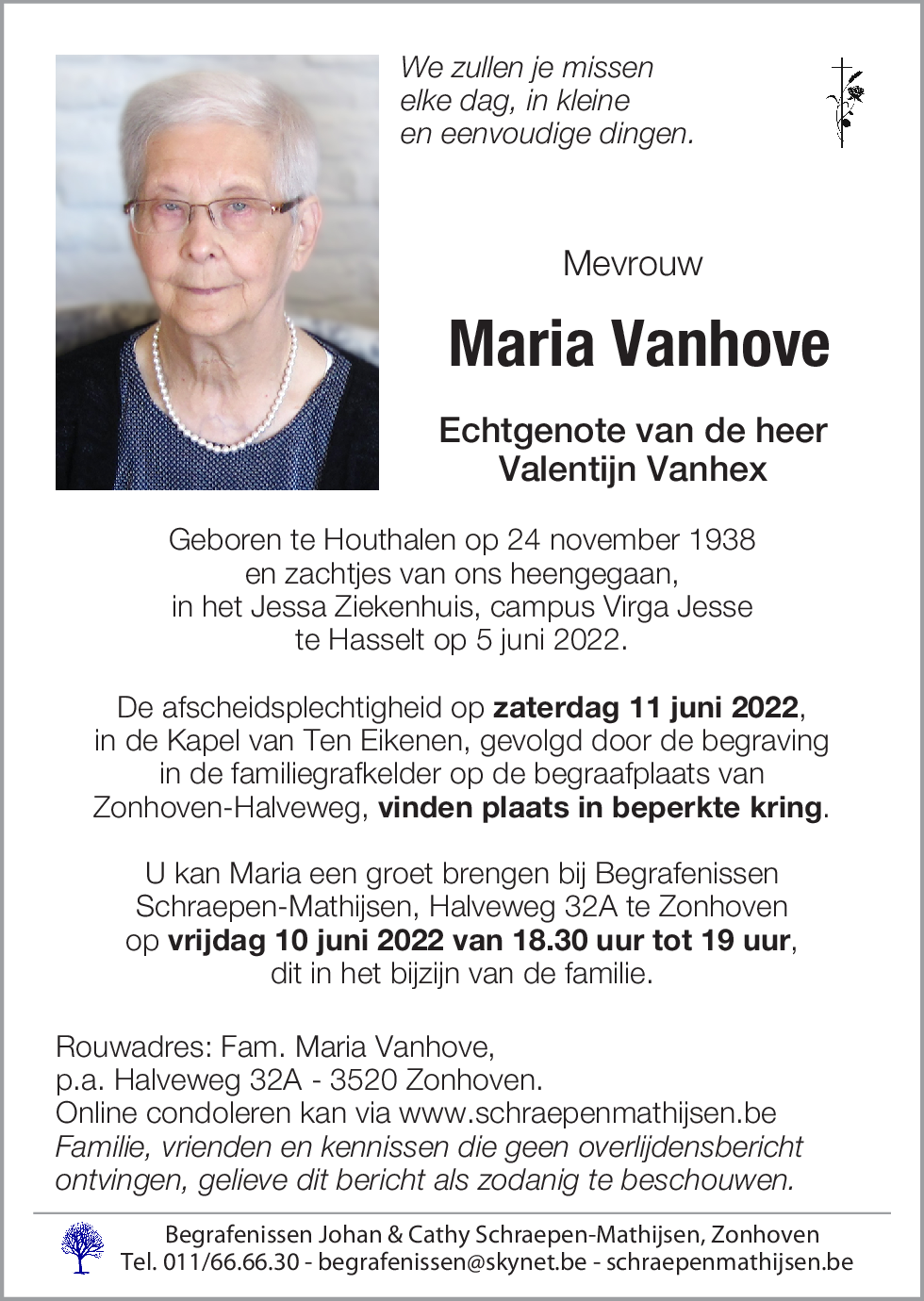 Maria Vanhove