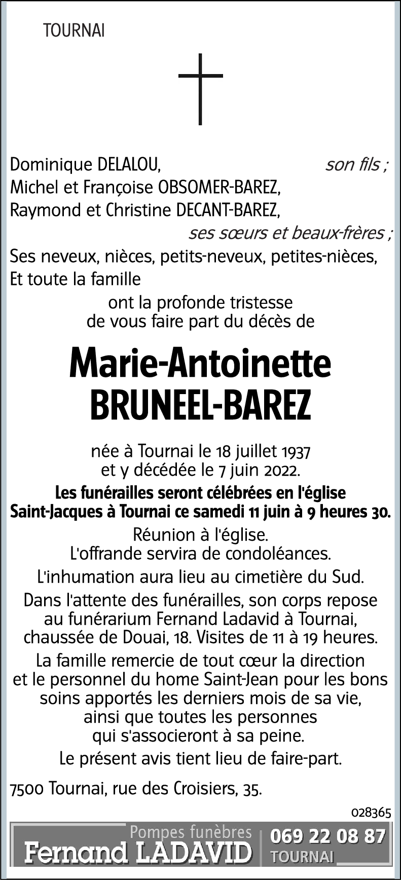 Marie-Antoinette BRUNEEL-BAREZ