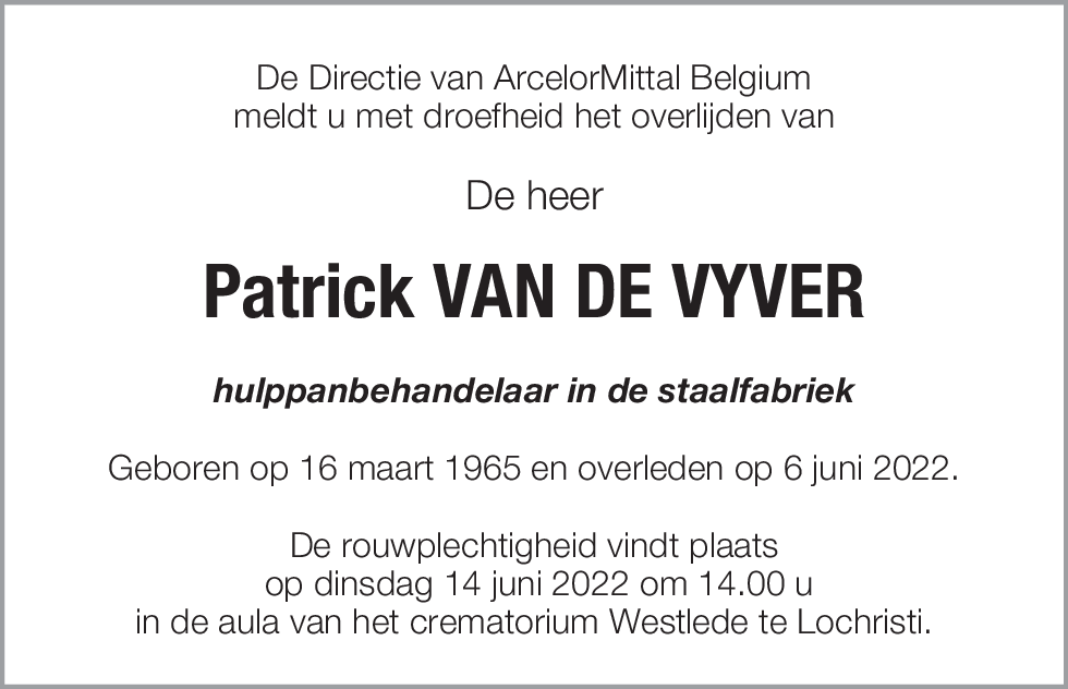 Patrick Van de Vyver