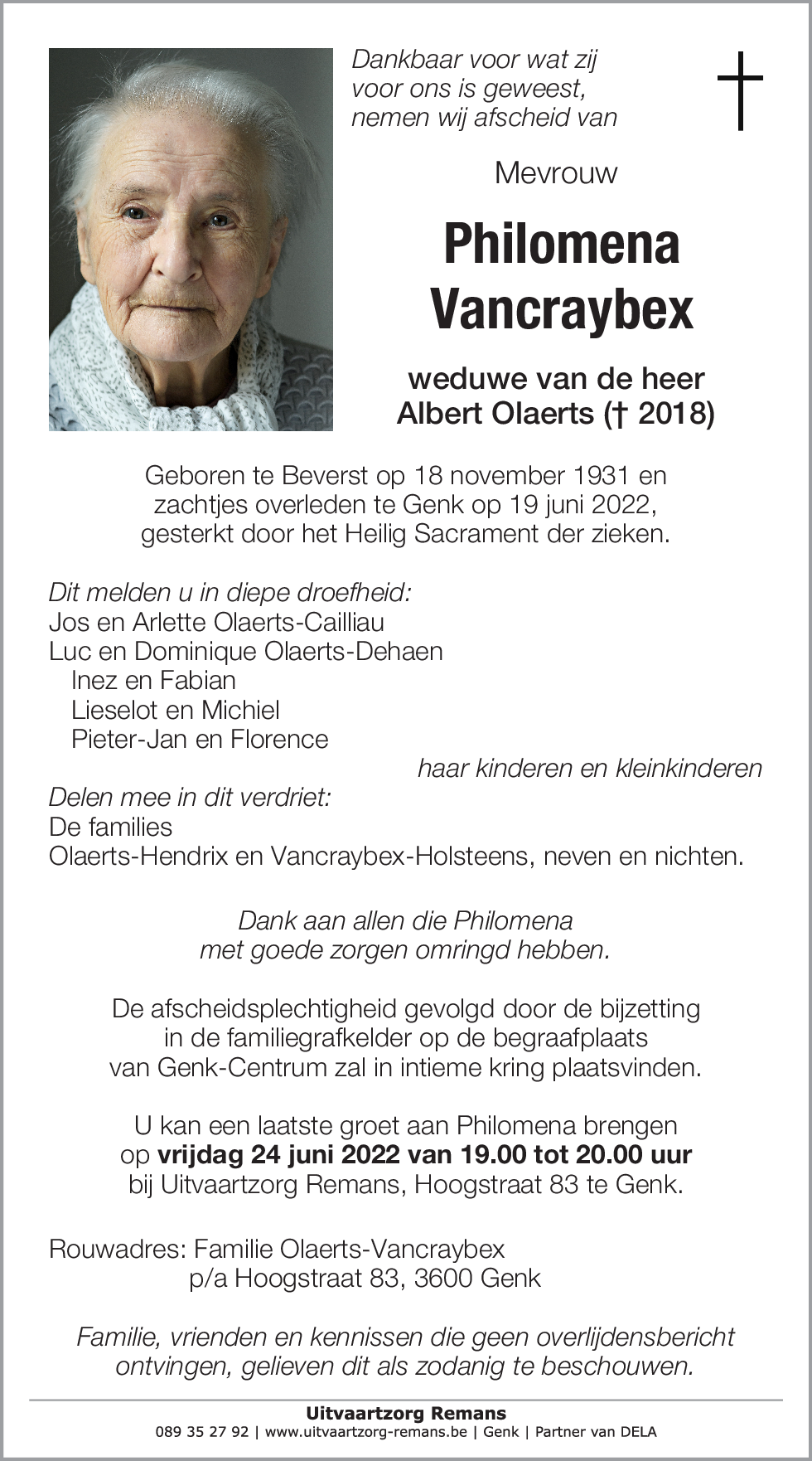 Philomena Vancraybex