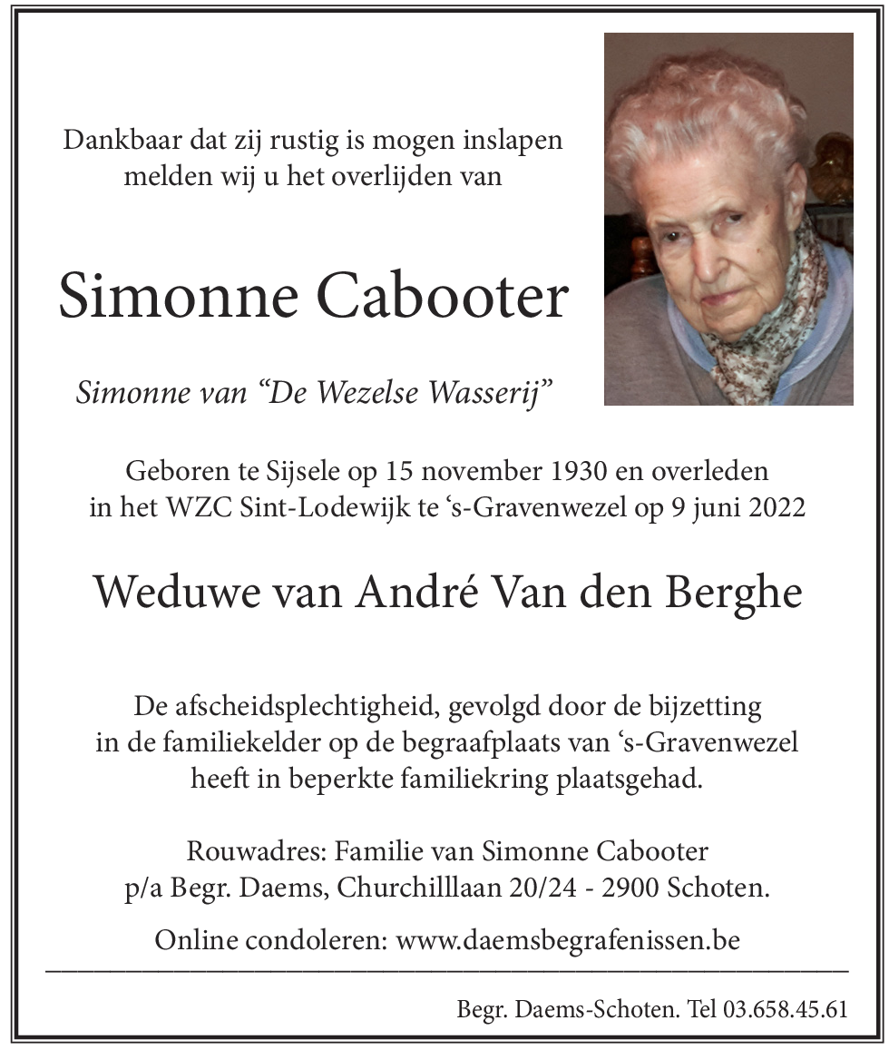 Simonne Cabooter