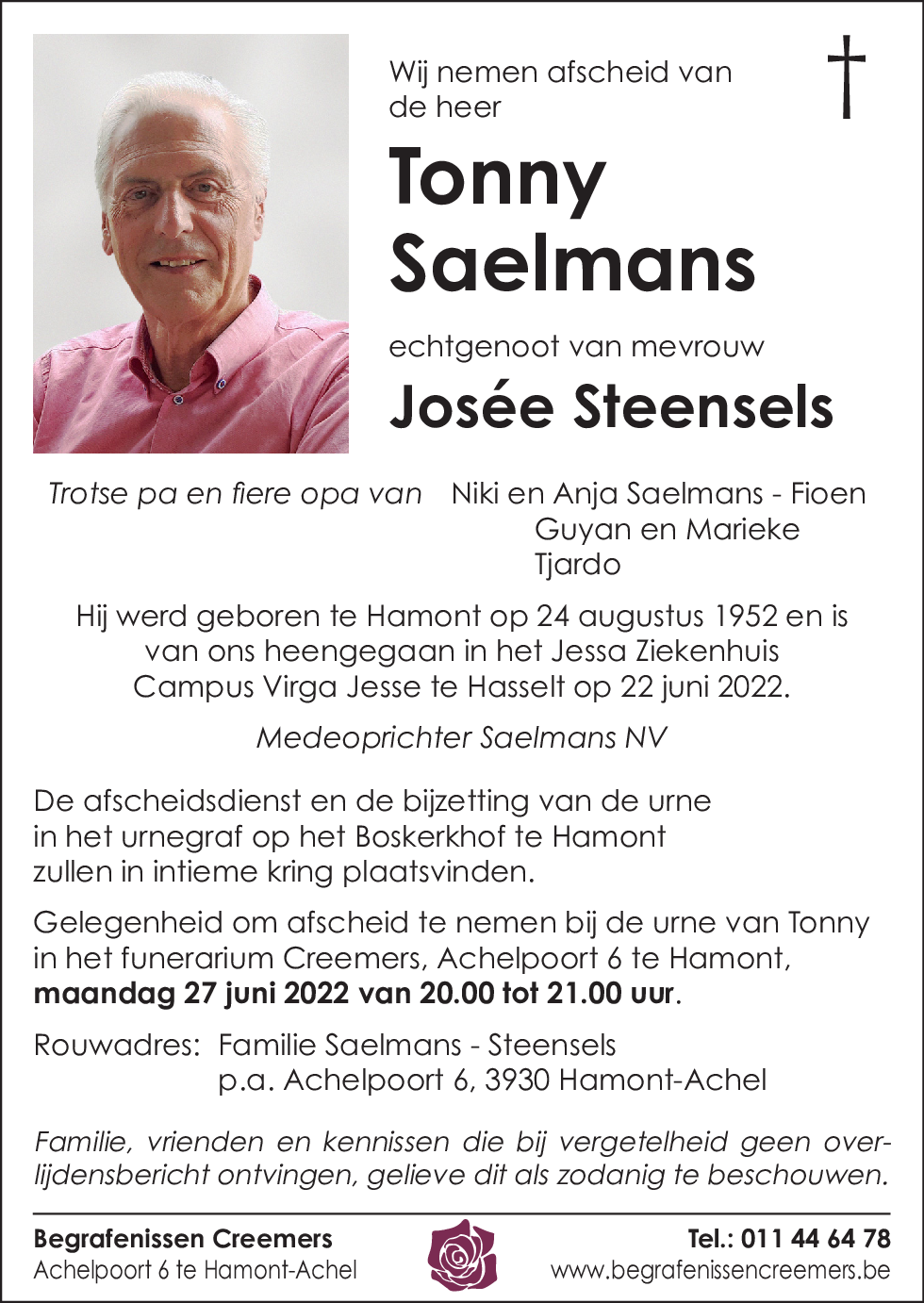 Tonny Saelmans