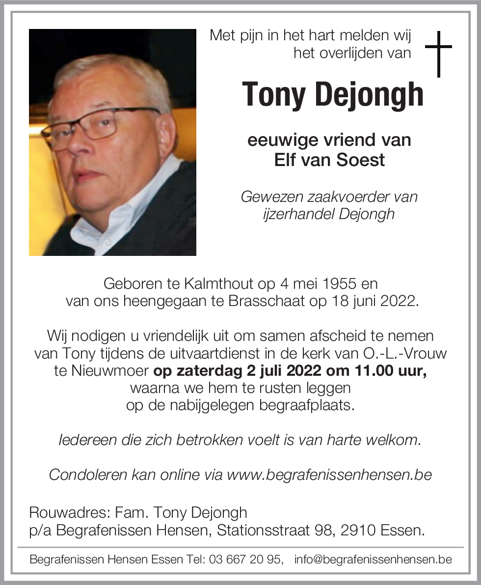 Tony Dejongh