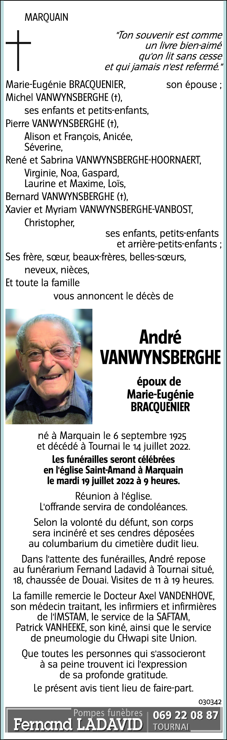 André VANWYNSBERGHE