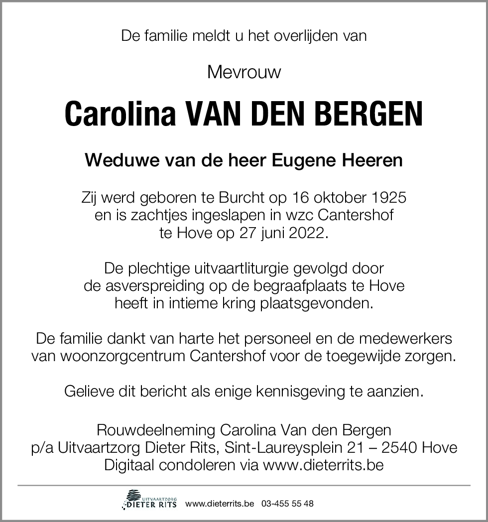 Carolina Van den Bergen