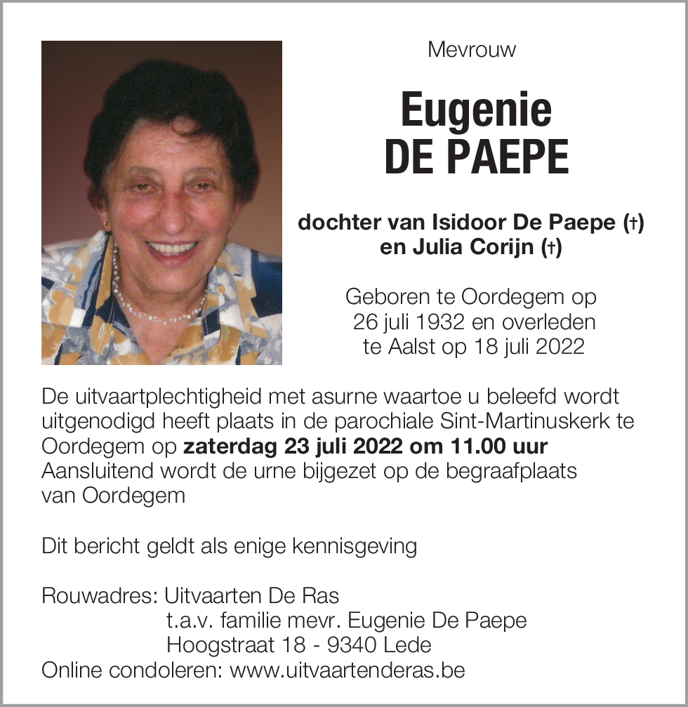 Eugenie De Paepe