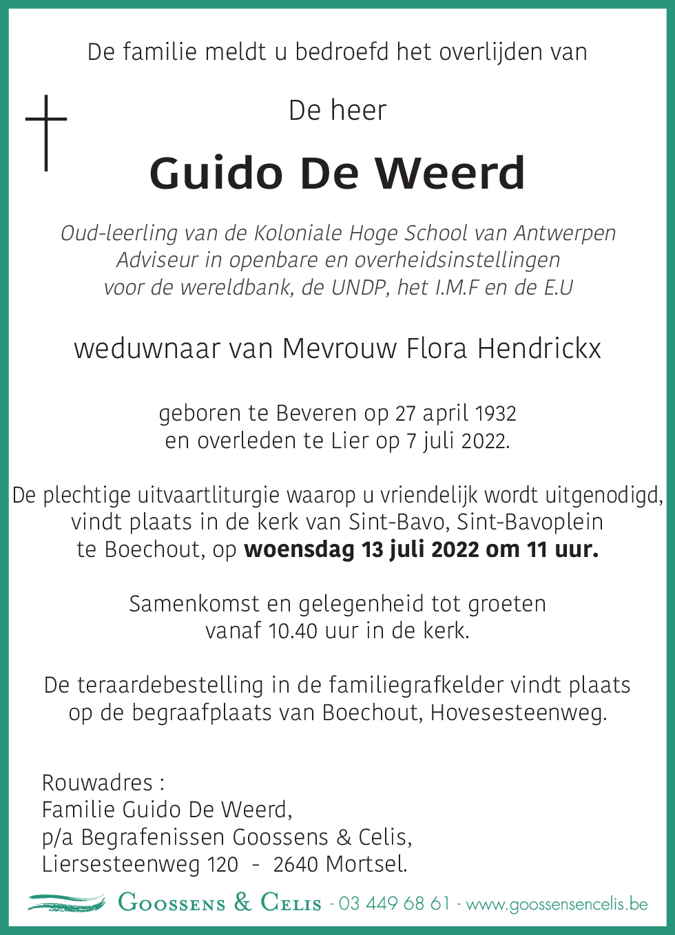 Guido De Weerd