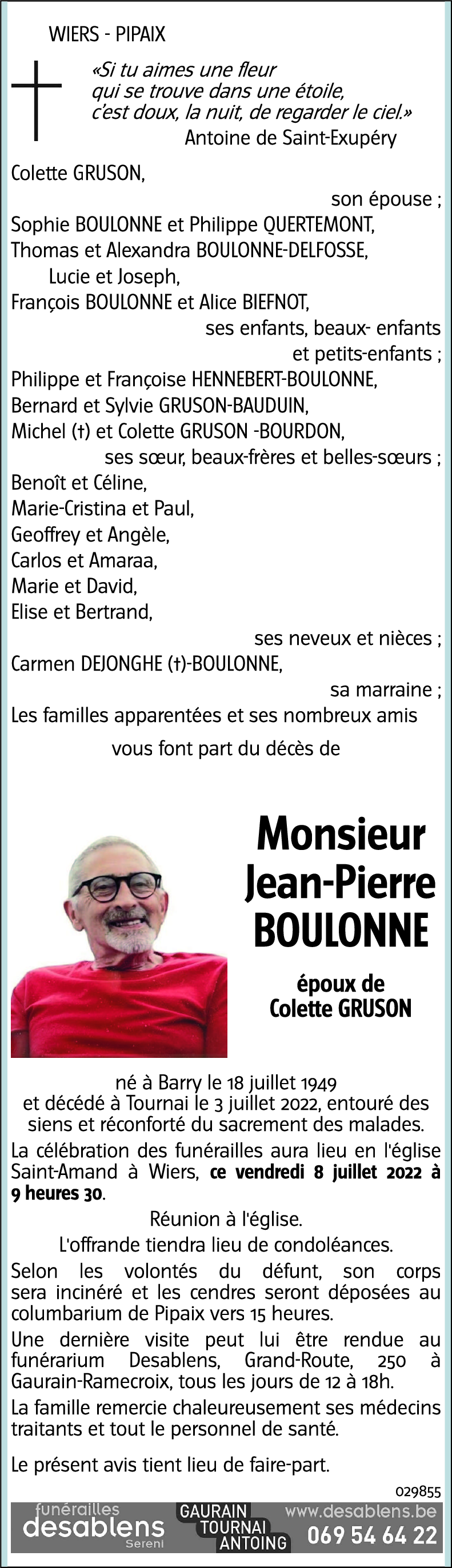 Jean-Pierre BOULONNE