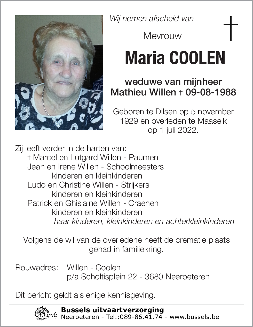 Maria COOLEN