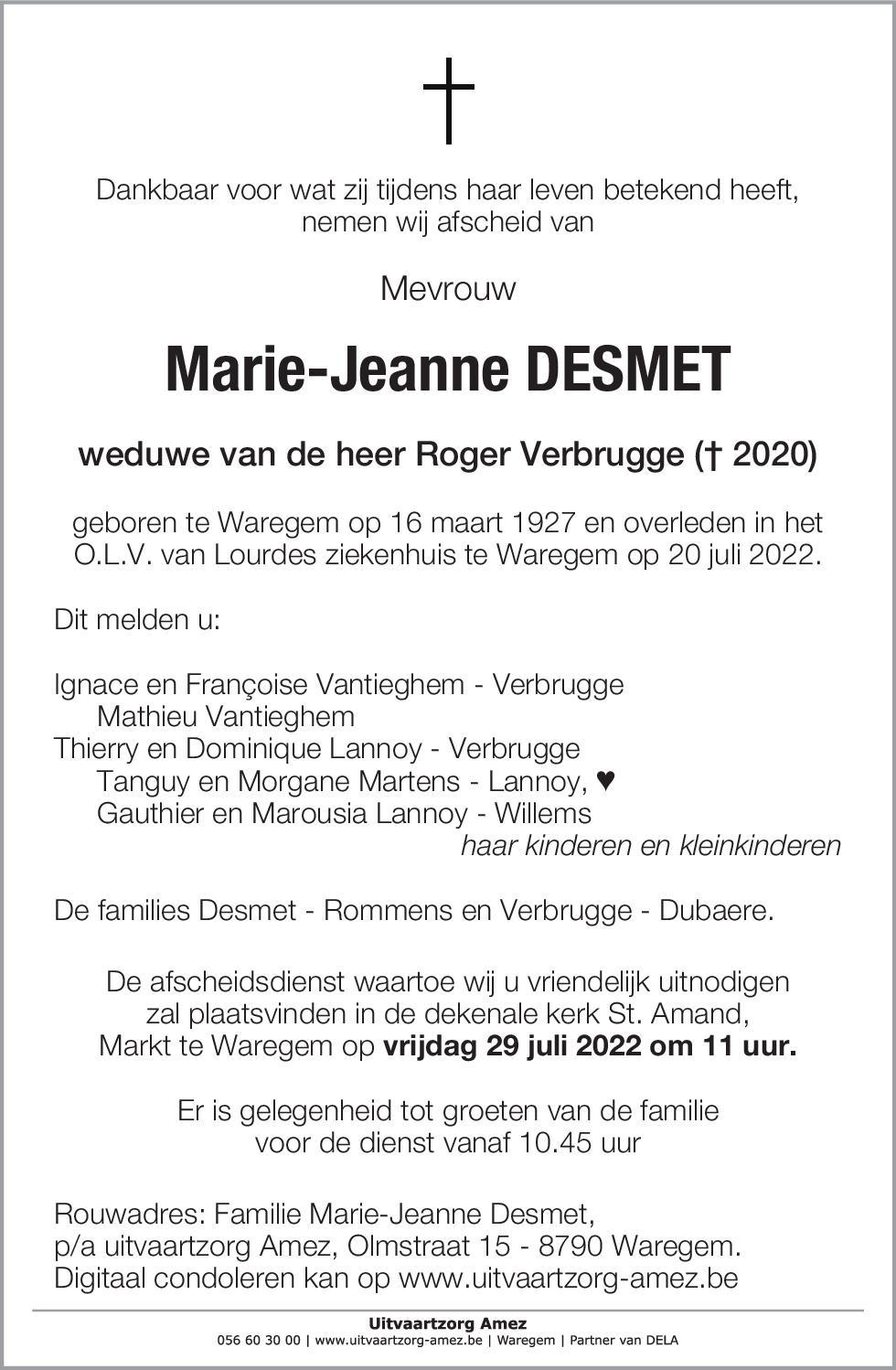 Marie-Jeanne Desmet