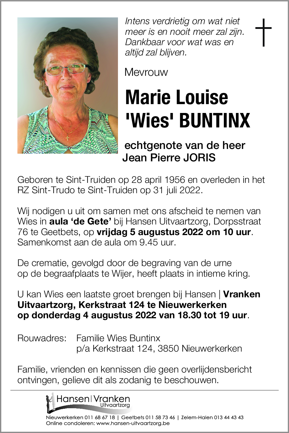 Marie Louise BUNTINX