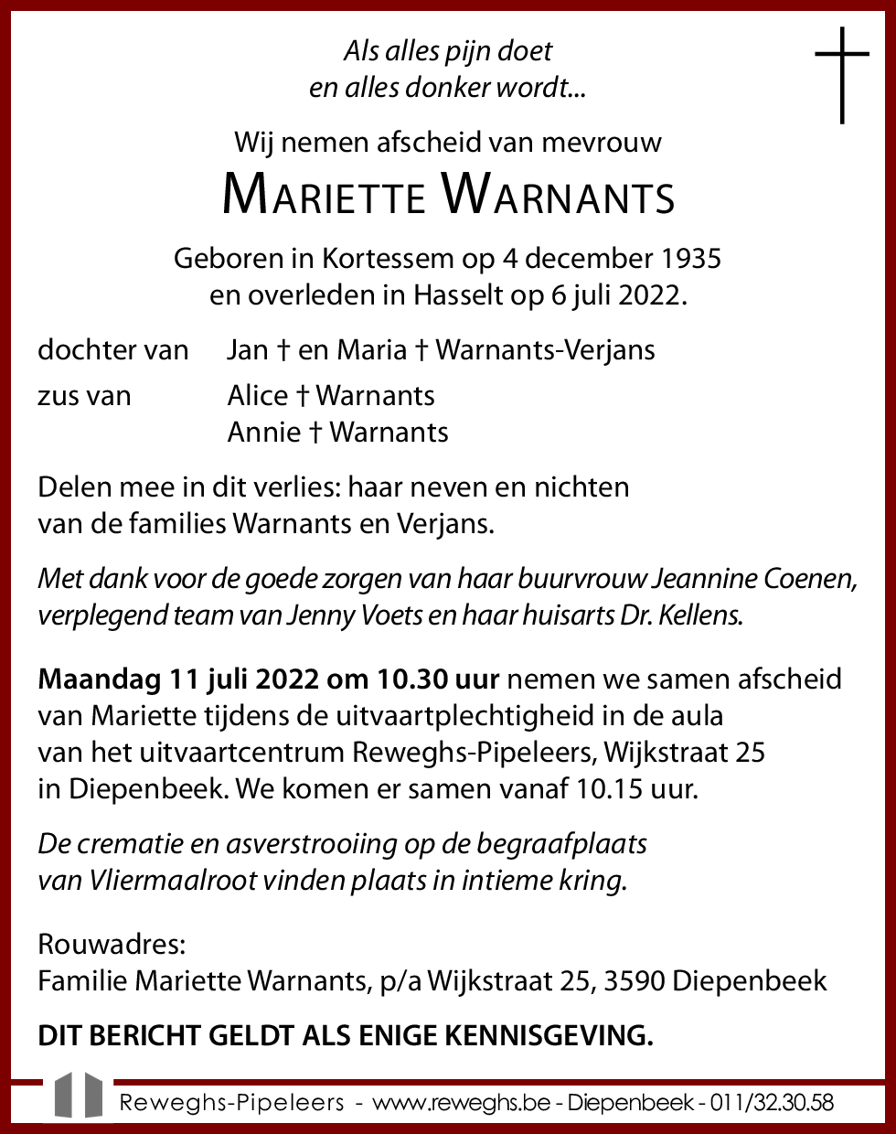 Mariette Warnants