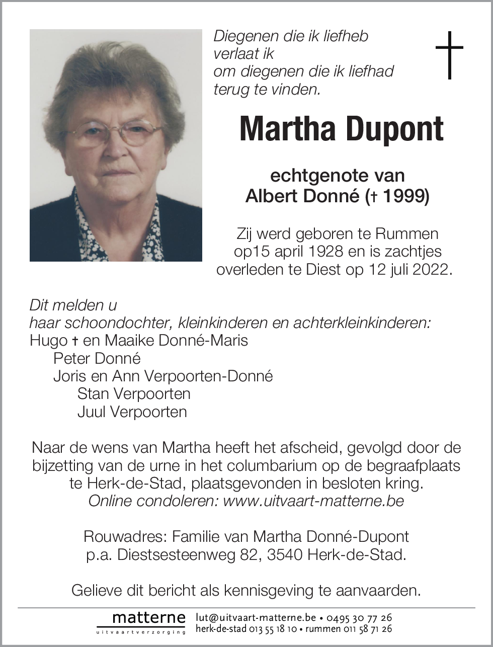 Martha Dupont