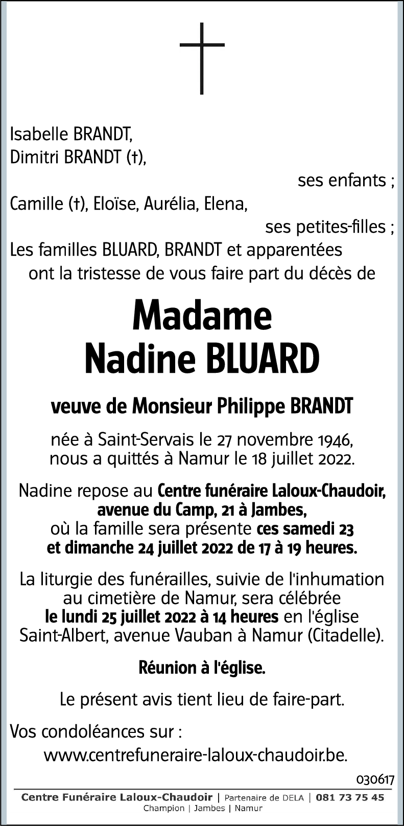 Nadine BLUARD