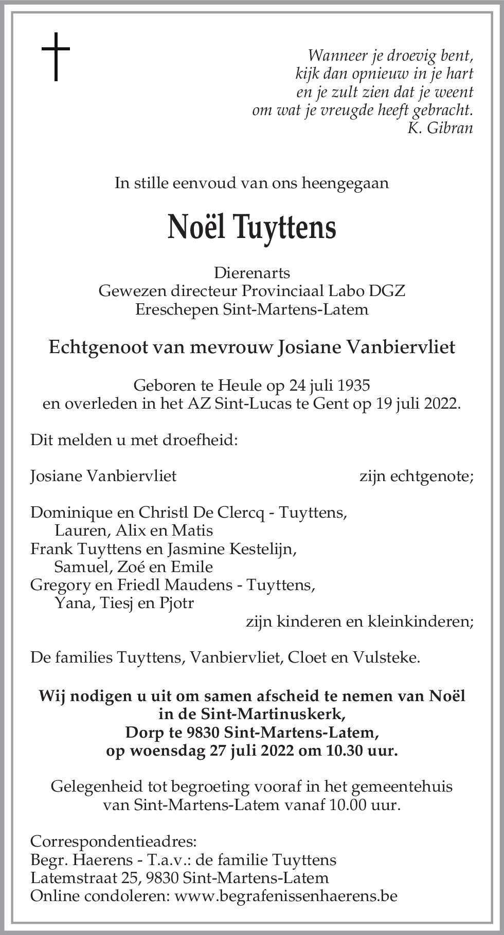 Noël Tuyttens