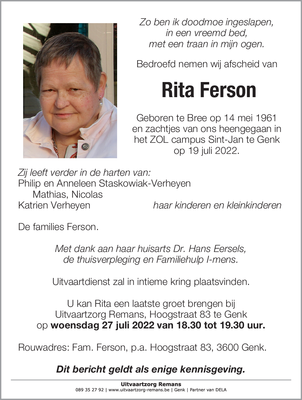 Rita Ferson