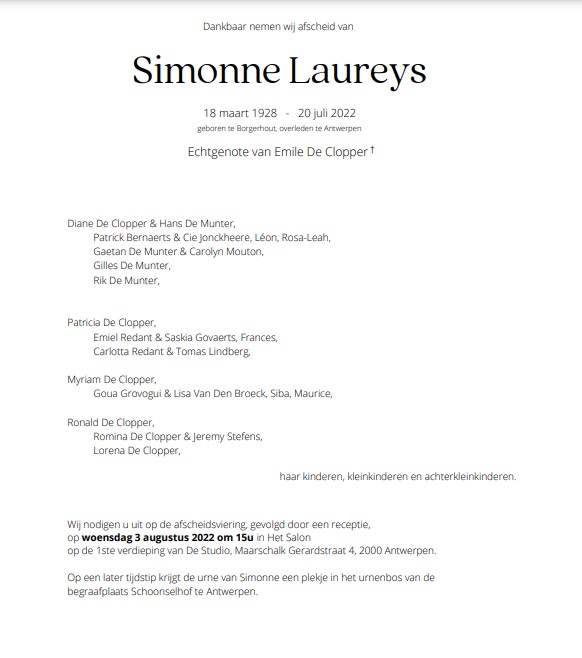 Simonne Laureys