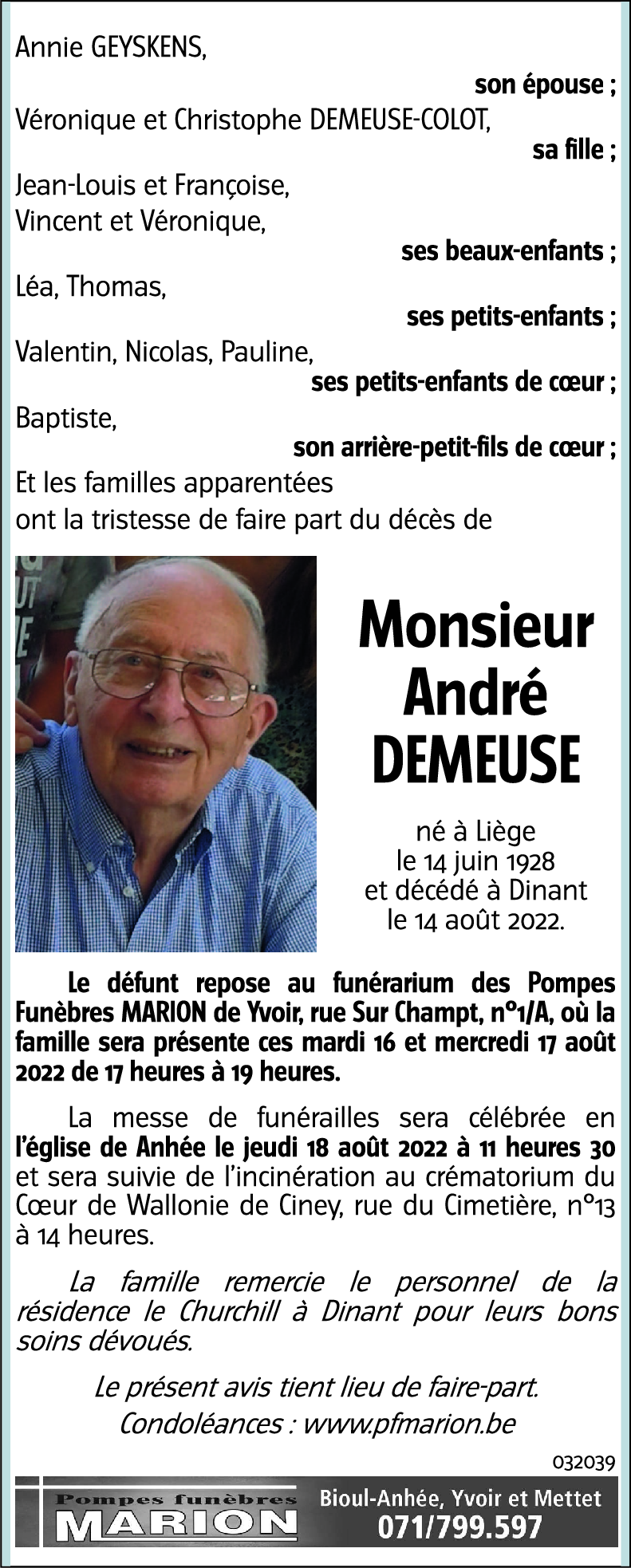 André DEMEUSE